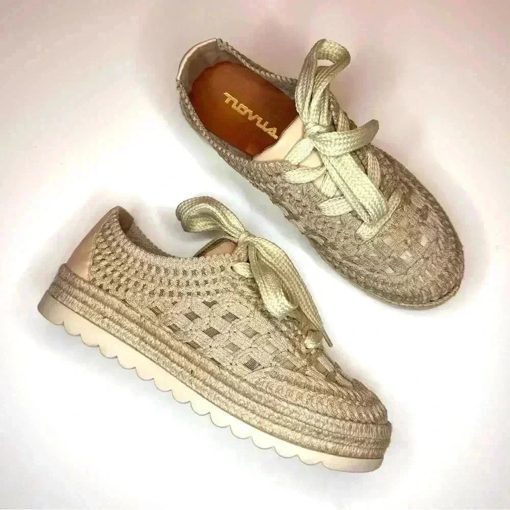 Novus Women’s Palermo Natural Multi Fabric Shoes Size -8